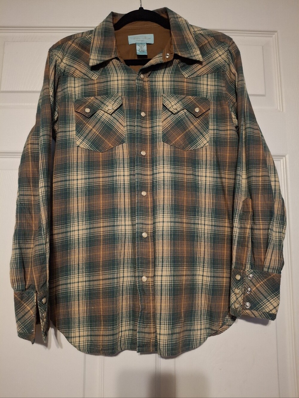 Tasha Polizzi Women's Plaid Pearl Snap Shirt